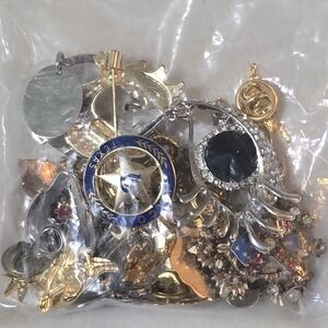 Bag Of Random Pins And Brooches